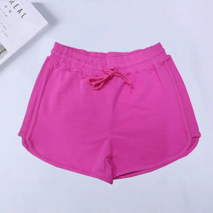 Pantalones cortos deportivos casuales de verano para mujer de talla grande